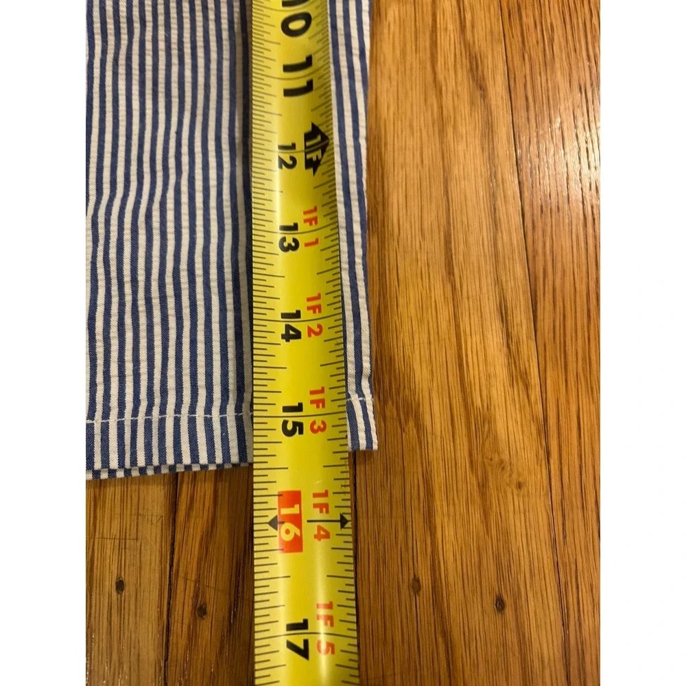Ralph Lauren Baby Boys Blue White Seersucker Pants Plaid Belt 9M  Trousers